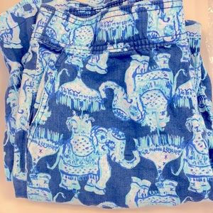 Blue/white Florida Linen Pant